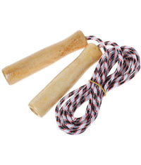 Corda Per Saltare Allenamento Crossfit Jump Rope Pugilato Fitness Manici Legno         