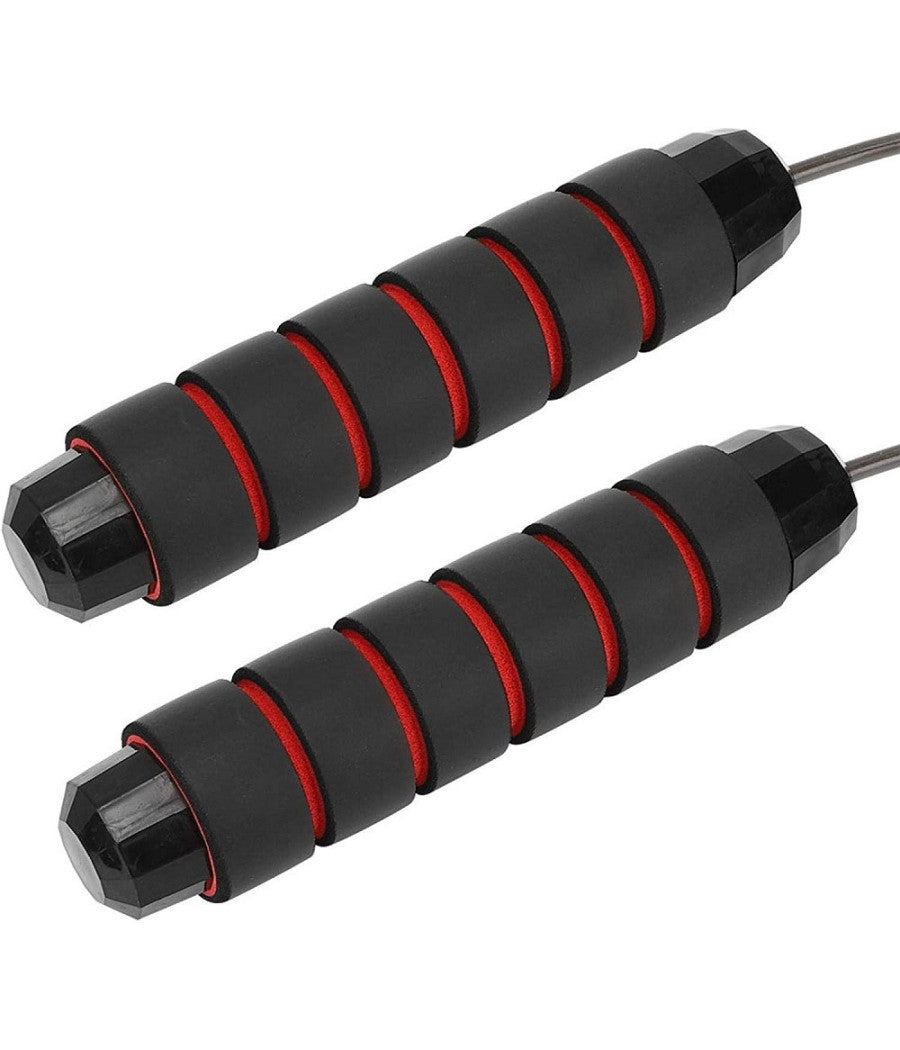 Corda Per Saltare In Acciaio Regolabile Cuscinetti A Sfera Maniglie In Schiuma         