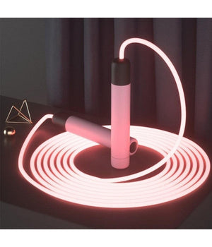 Corda Per Saltare Incandescenti Regolabili Led Fitness Esercizio Allenamento Sport         