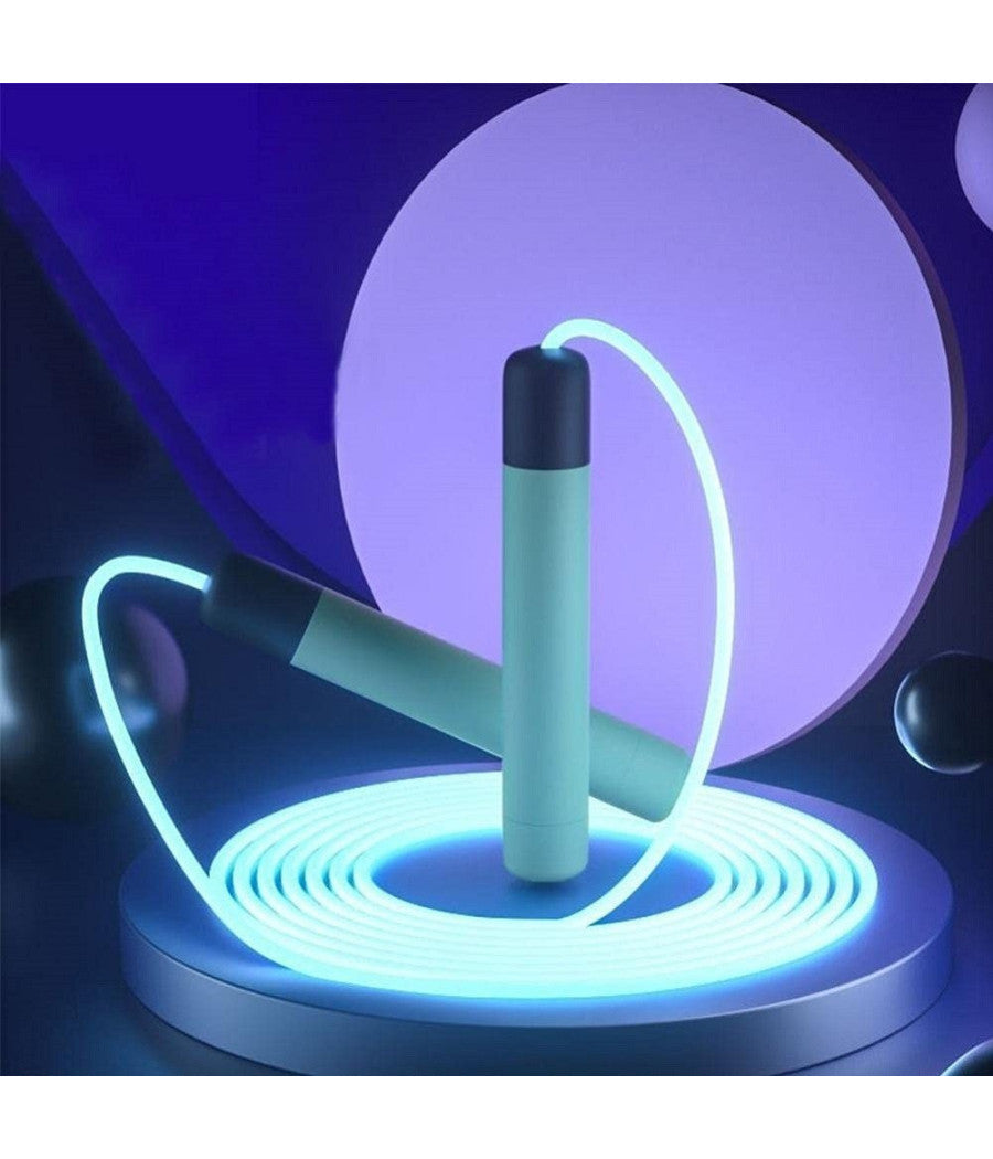 Corda Per Saltare Incandescenti Regolabili Led Fitness Esercizio Allenamento Sport         