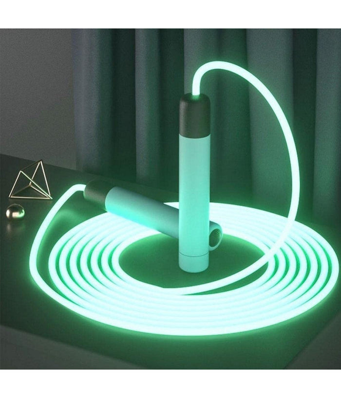 Corda Per Saltare Incandescenti Regolabili Led Fitness Esercizio Allenamento Sport         