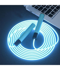 Corda Per Saltare Incandescenti Regolabili Led Fitness Esercizio Allenamento Sport         
