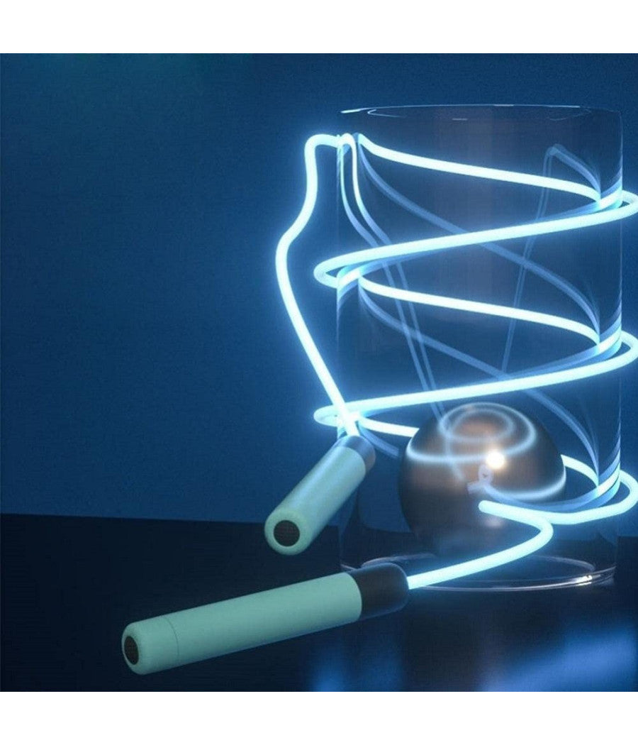 Corda Per Saltare Incandescenti Regolabili Led Fitness Esercizio Allenamento Sport         