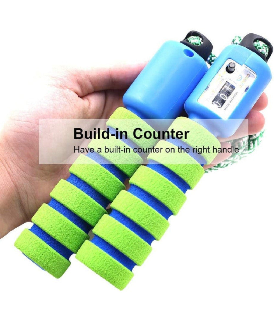 Corda Per Saltare Regolabile Manici Schiuma Contatore Per Bambini Fitness Boxe         