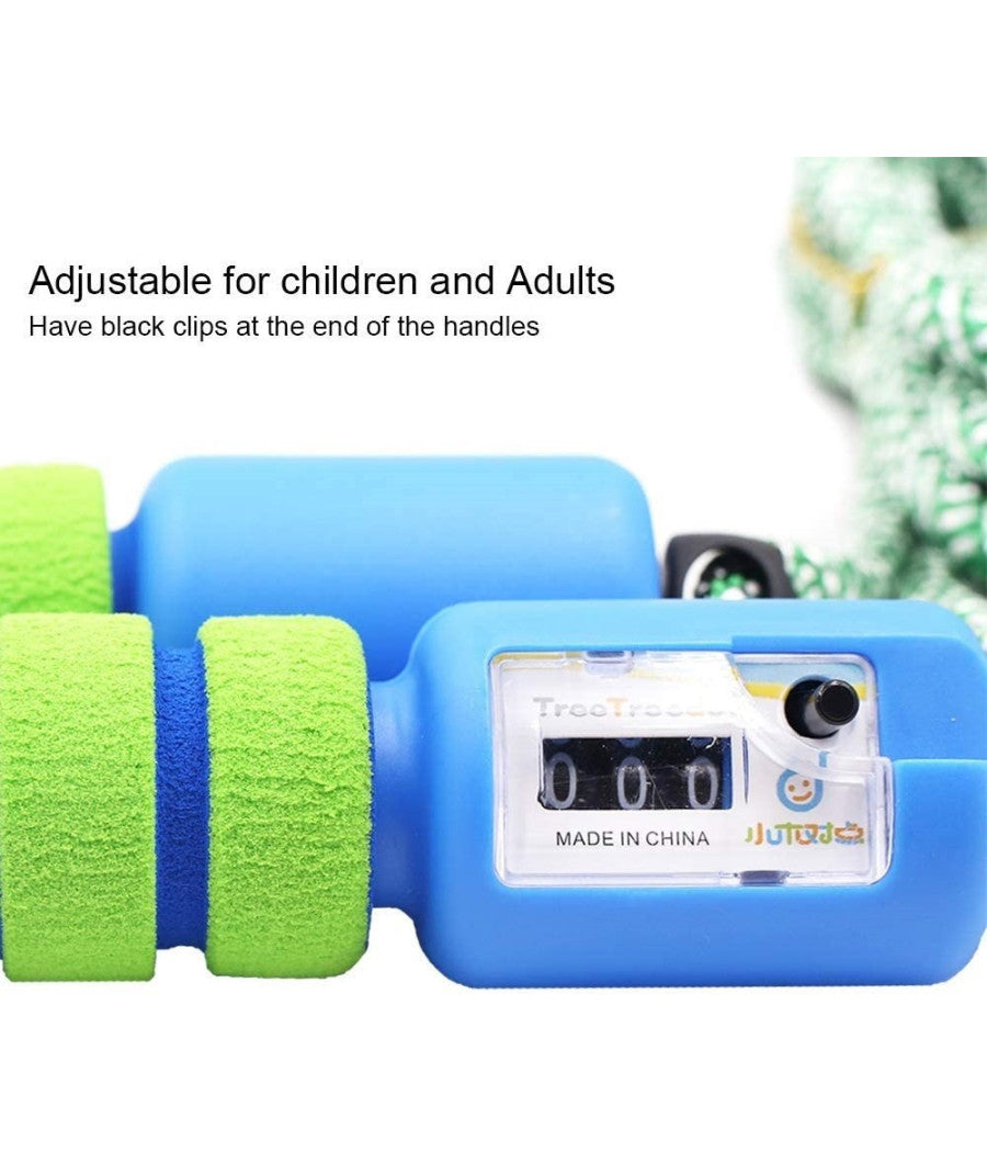 Corda Per Saltare Regolabile Manici Schiuma Contatore Per Bambini Fitness Boxe         