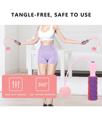 Corda Per Saltare Senza Corda Senza Grovigli Con Impugnatura Antiscivolo Fitness         