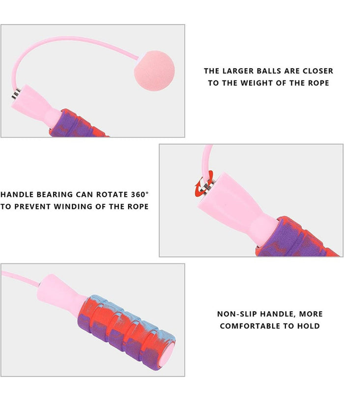 Corda Per Saltare Senza Corda Senza Grovigli Con Impugnatura Antiscivolo Fitness         