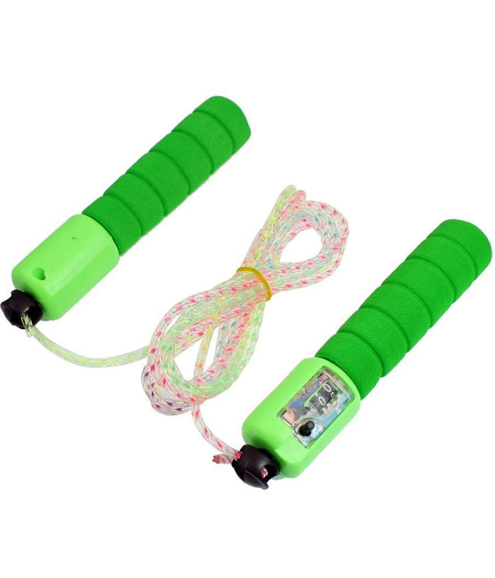 Corda Salto Fitness Brucia Calorie Velocemente Allenamento Con Contatore 260cm         