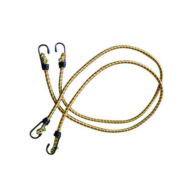 Corde Elastiche Vigor Set 2Pz Ganci acciaio 8X1000 Mm