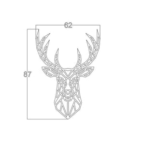 Cornice decorativa cervo 62x87 cm MT192408 colore nero
