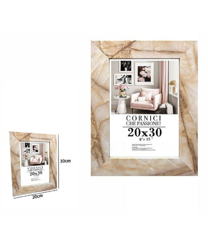 Cornice Foto Portafoto Quadri Tele Poster 20 X 30 Cm Modello Effetto Marmo 71663         