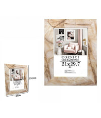 Cornice Foto Portafoto Quadri Tele Poster 21x29.7 Cm Modello Effetto Marmo 71664         