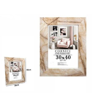 Cornice Foto Portafoto Quadri Tele Poster 30 X 40 Cm Modello Effetto Marmo 71666         