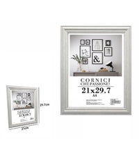 Cornice Fotografie Quadri Tele Poster Portafoto 21 X 29.7cm Modello Silver 71619         