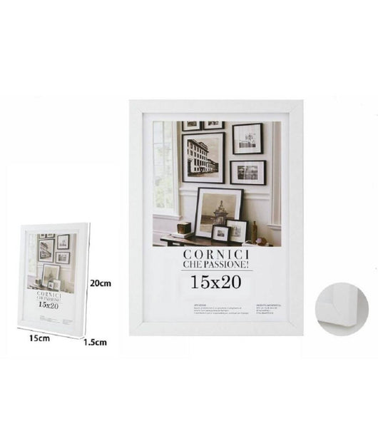 Cornice Per Foto Fotografie Quadri Tele Poster Portafoto 15 X 20 Cm Bianca 63147         
