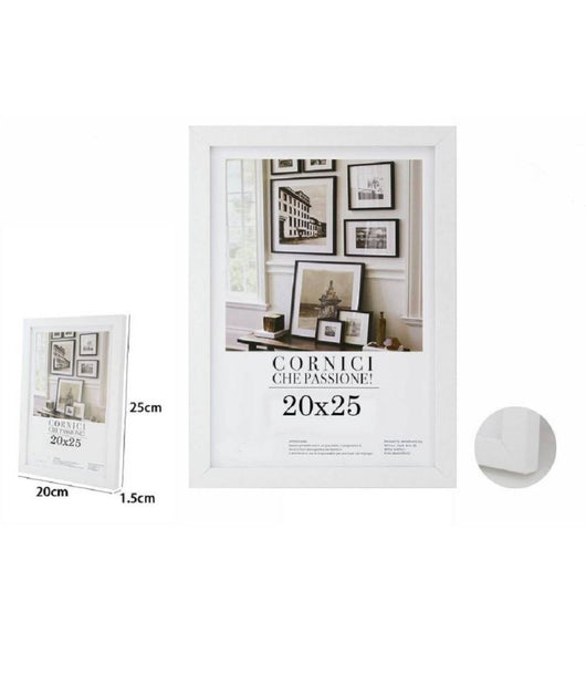 Cornice Per Foto Fotografie Quadri Tele Poster Portafoto 20 X 25 Cm Bianca 63148         