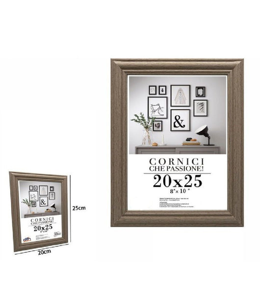 Cornice Per Foto Porta Fotografie Quadri Tele 20 X 25 Cm Modello Legno 71644         