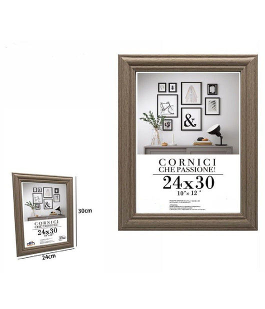 Cornice Per Foto Porta Fotografie Quadri Tele 24 X 30 Cm Modello Legno 71647         