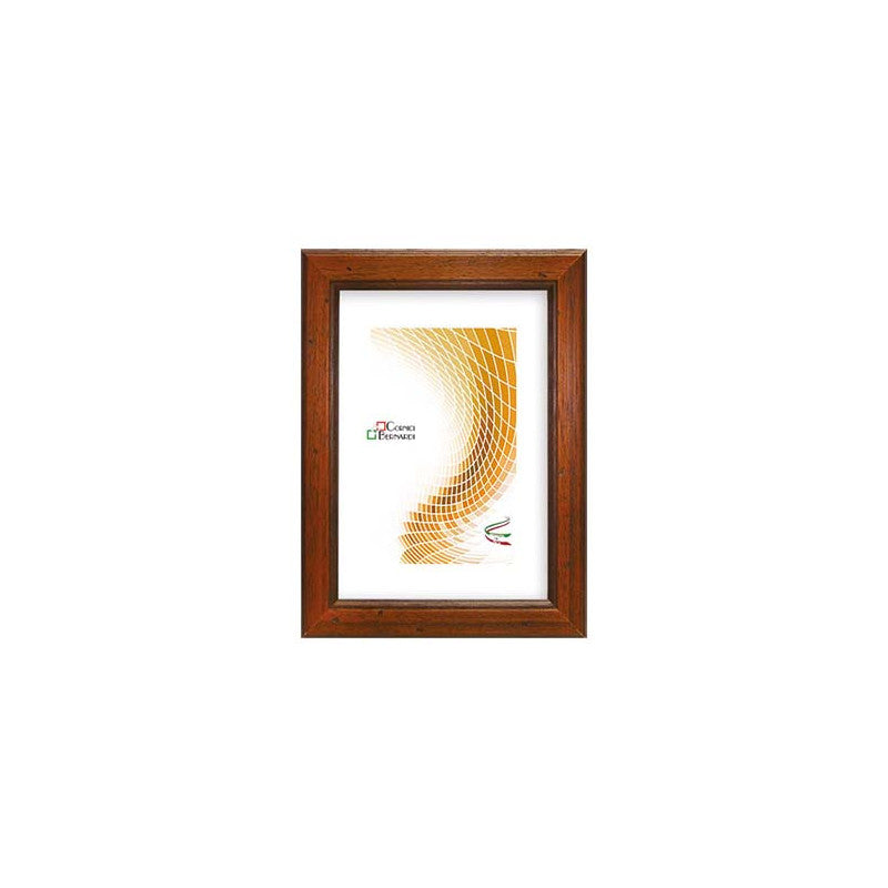 Cornice Rustica in Noce con Vetro Molato 30x40 cm