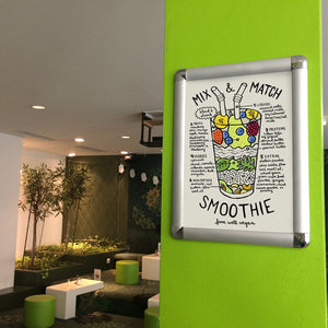 Cornice a scatto 100 x 140 profilo 32 mm angolo tondo