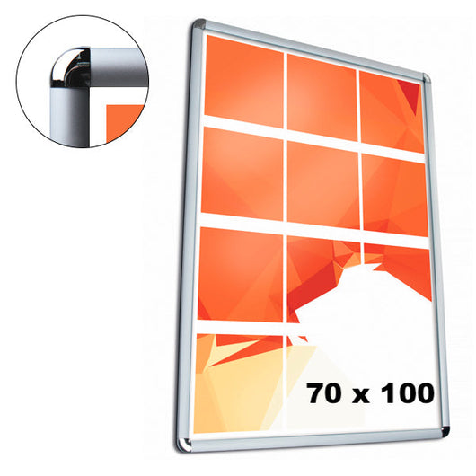 Cornice a scatto 70 x 100 profilo 25mm angolo tondo

