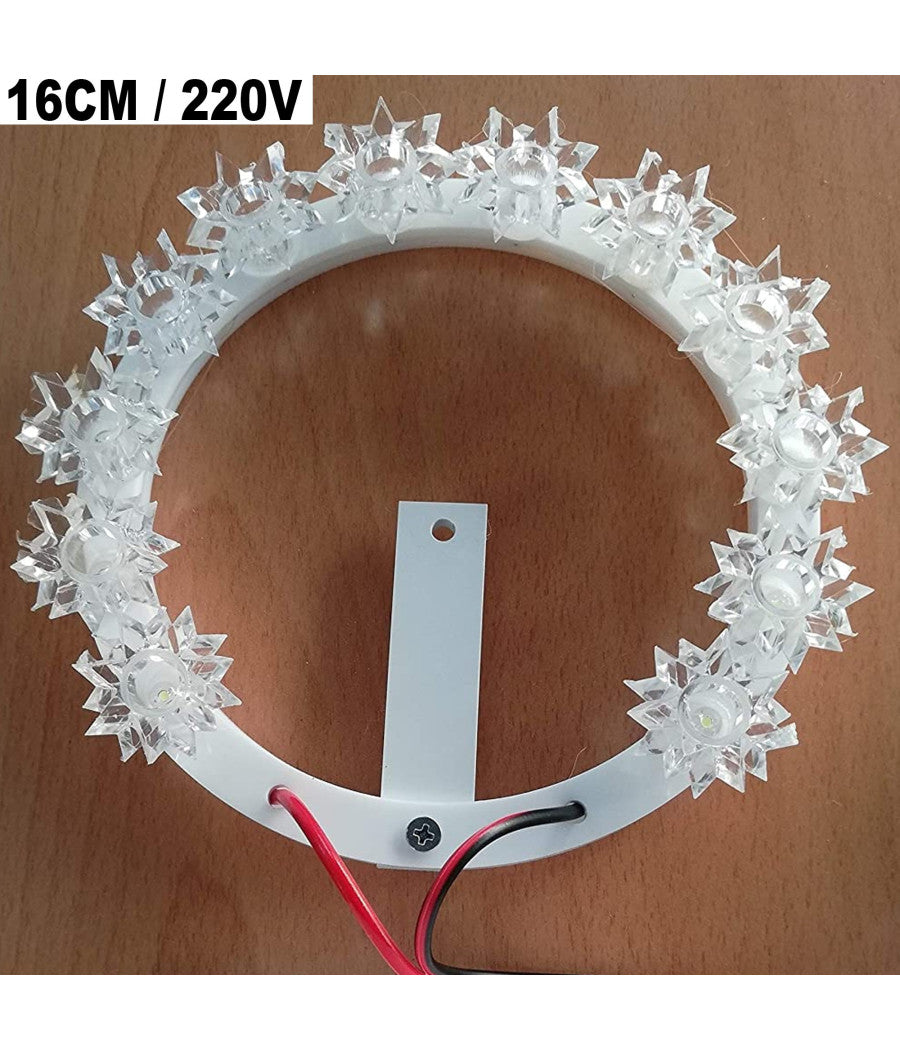 Coroncine Decorative Elettriche A Pisellini 220v Coroncina Diametro 16 Cm         