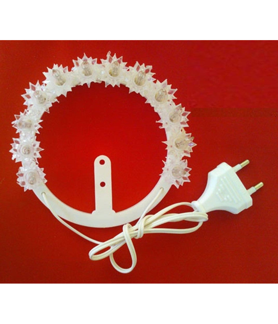 Coroncine Decorative Elettriche A Pisellini E/o A Led Coroncina Per Statuine    -led Diametro 18 -24 Volt  