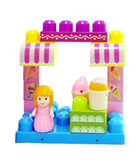 Costruzioni Giocattolo Per Bambini Gelateria 14pz Con Personaggio E Accesssori         