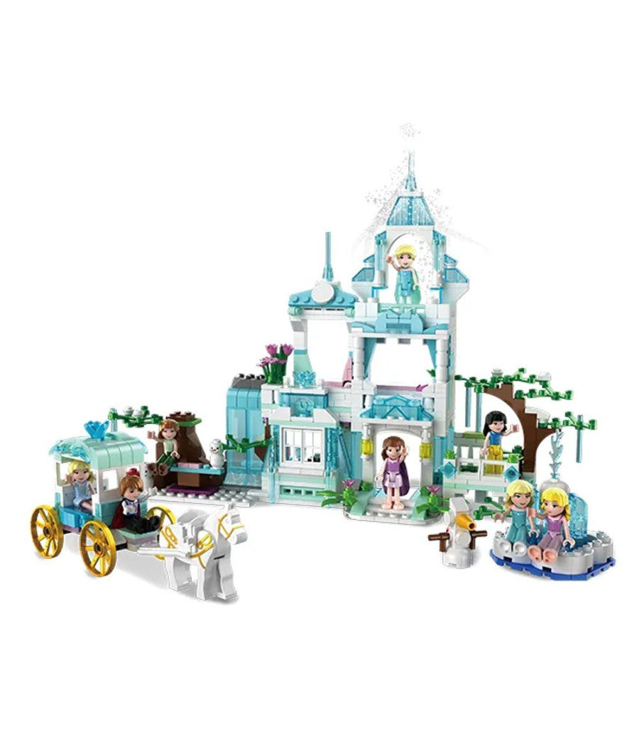 Blocks Dream Castle Costruzioni Per Bambini Diy Castello Frozen 8 Set Assortiti         