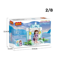 Blocks Dream Castle Costruzioni Per Bambini Diy Castello Frozen 8 Set Assortiti         