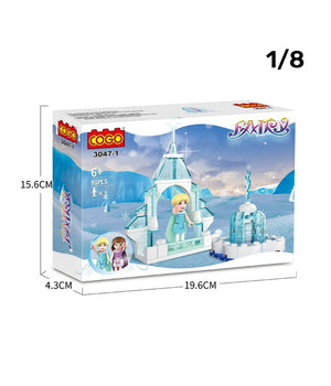 Blocks Dream Castle Costruzioni Per Bambini Diy Castello Frozen 8 Set Assortiti         