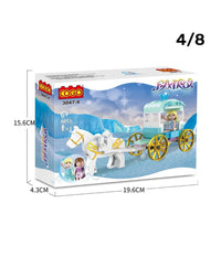 Blocks Dream Castle Costruzioni Per Bambini Diy Castello Frozen 8 Set Assortiti         