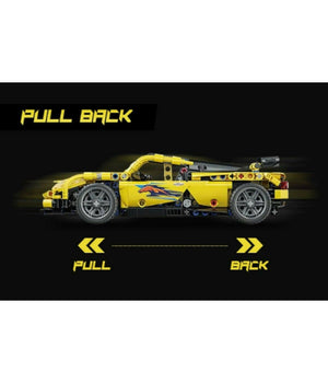 Costruzioni Mattoncini 509 + Pezzi Auto Sportiva Compatibile Q-jm801         