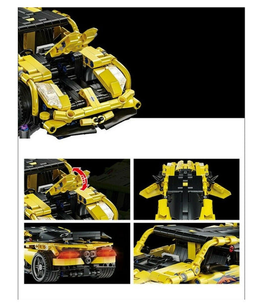 Costruzioni Mattoncini 509 + Pezzi Auto Sportiva Compatibile Q-jm801         