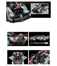 Costruzioni Mattoncini 520+ Pezzi Auto Sportiva Compatibile Q-jm800         