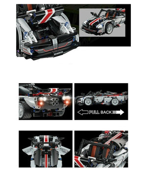 Costruzioni Mattoncini 520+ Pezzi Auto Sportiva Compatibile Q-jm800         