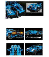 Costruzioni Mattoncini 521 + Pezzi Auto Sportiva Compatibile Q-jm802         