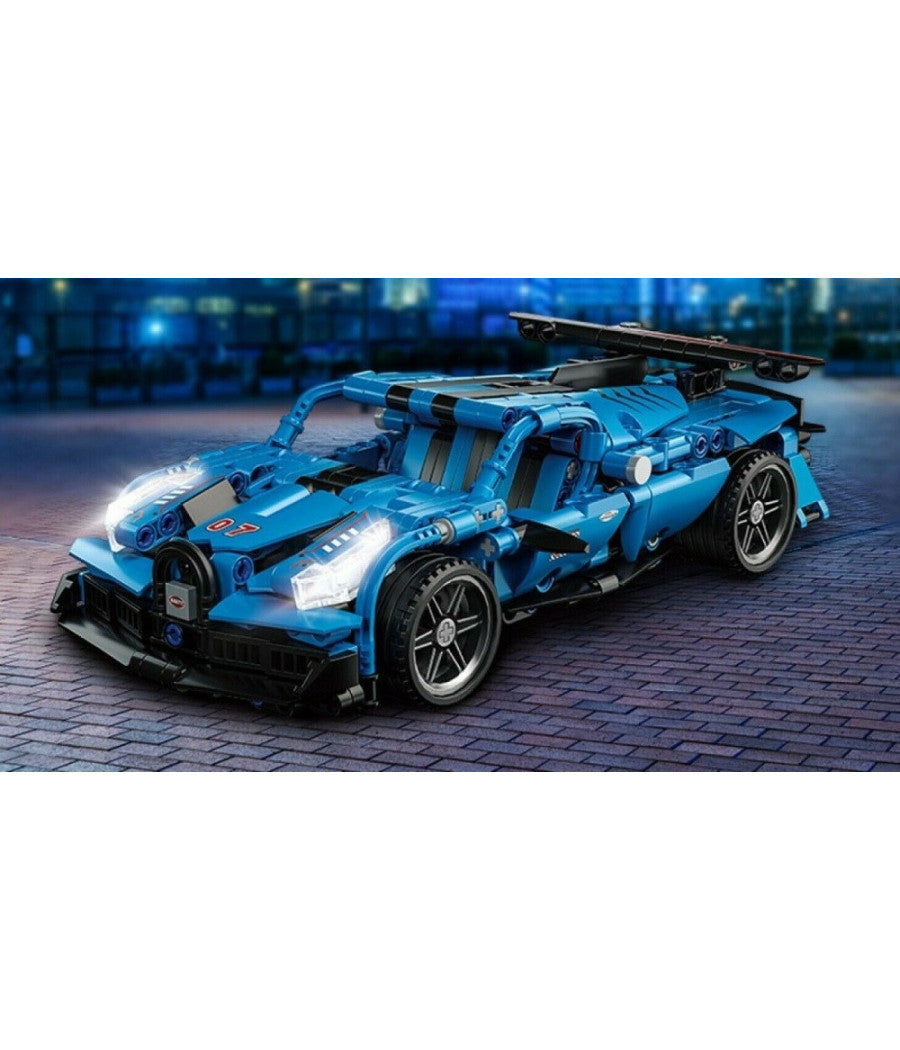 Costruzioni Mattoncini 521 + Pezzi Auto Sportiva Compatibile Q-jm802         