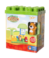 Costruzioni Per Bambini Animali Della Foresta 14pz Con Personaggio E Accesssori         