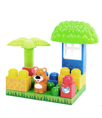 Costruzioni Per Bambini Animali Della Foresta 14pz Con Personaggio E Accesssori         