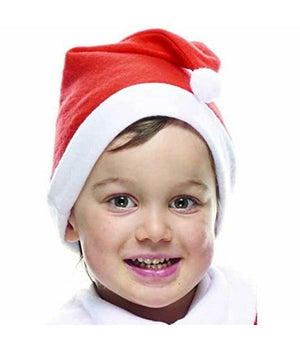 Costume Babbo Natale Eco Bambino Taglia Unica Con Cappello E Abito Natalizio         