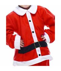 Costume Babbo Natale Eco Bambino Taglia Unica Con Cappello E Abito Natalizio         