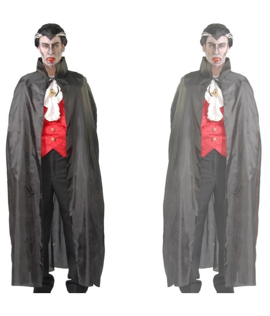 Costume Travestimento Di Halloween Carnevale Mantello Vampiro Misura 140cm         