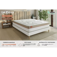 Pacchetto letto completo - Materasso 160x200cm + Box spring con doghe (kit) + 2 cuscini + Piumino - Le Cosy