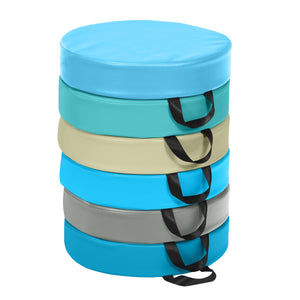 Set di 6 cuscini rotondi per bambini 38 x 8 cm comodi e leggeri in poliuretano blu 20_0012611