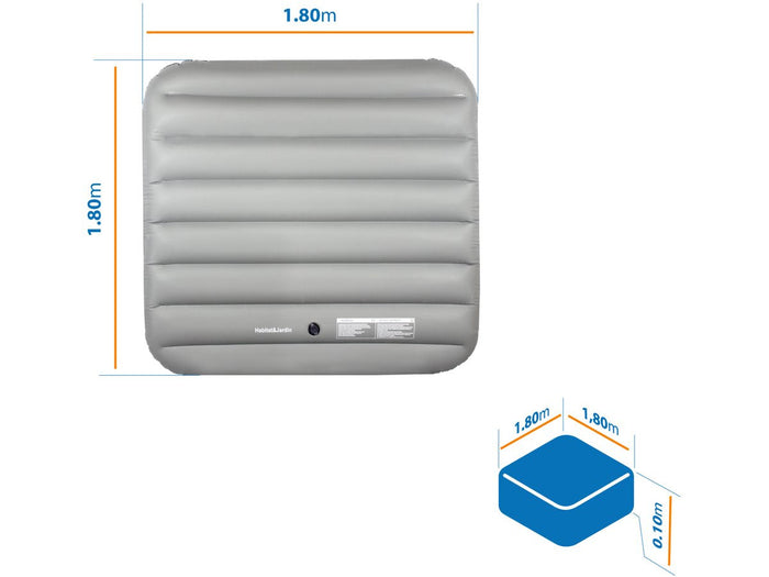 Copertura gonfiabile quadrata per spa per 6 persone