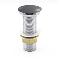 Piletta click-clack universale lavabo bidet in ottone con tappo grigio opaco | Noana