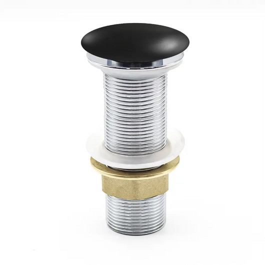 Piletta click-clack universale in ottone con tappo nero opaco | Noana