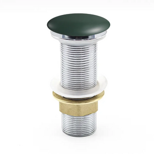 Piletta click-clack universale in ottone con tappo verde opaco| Noana