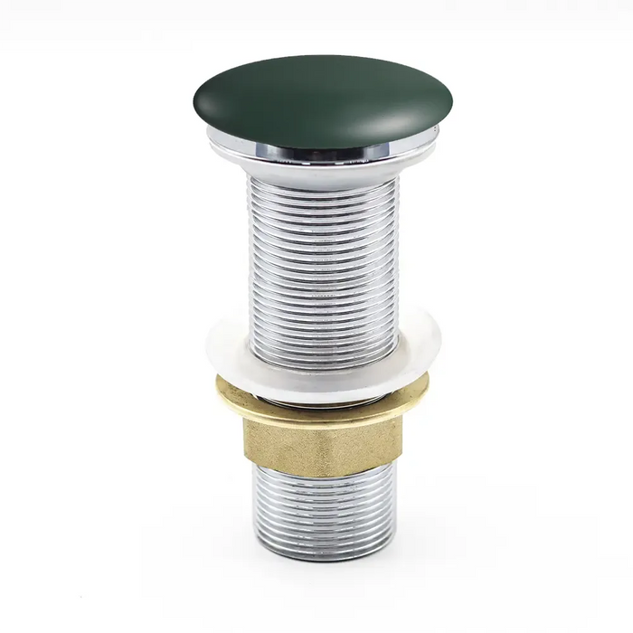 Piletta click-clack universale in ottone con tappo verde opaco| Noana